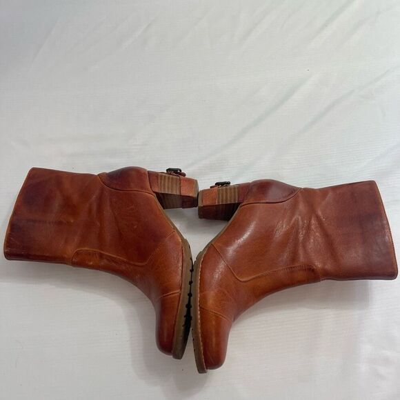 Antelope Brown Leather Boots Size Euro 37 US 7 - Picture 8 of 11